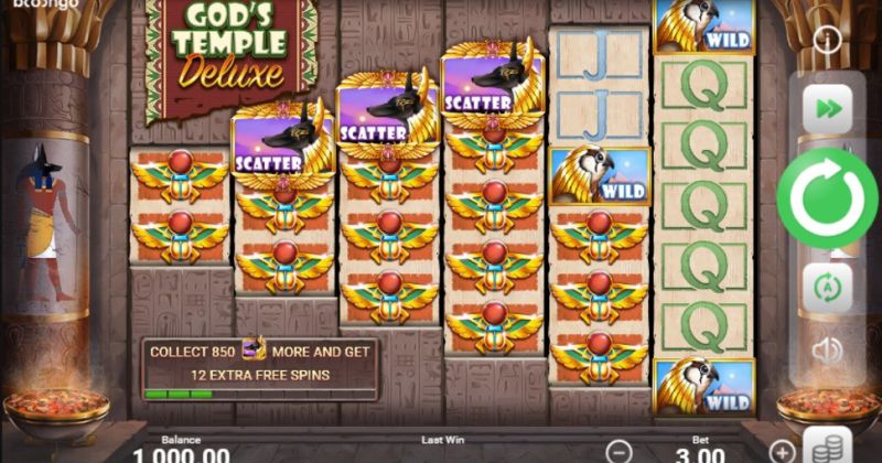 Play in God's Temple Deluxe slot online from Booongo for free now | www.krsuning.com